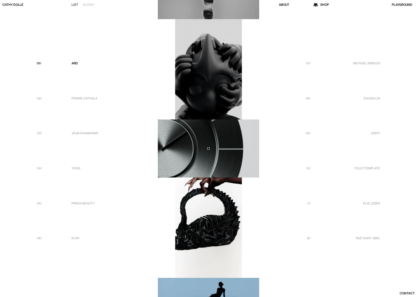 Cathy DOLLE — website design on Landdding