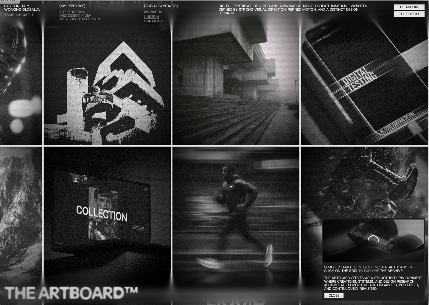 Nicola Romei — website design on Landdding