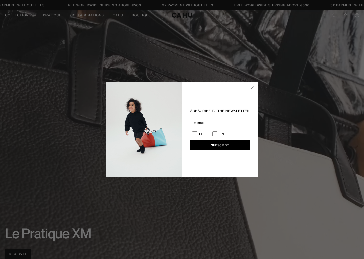 CAHU - Official Website — website design on Landdding