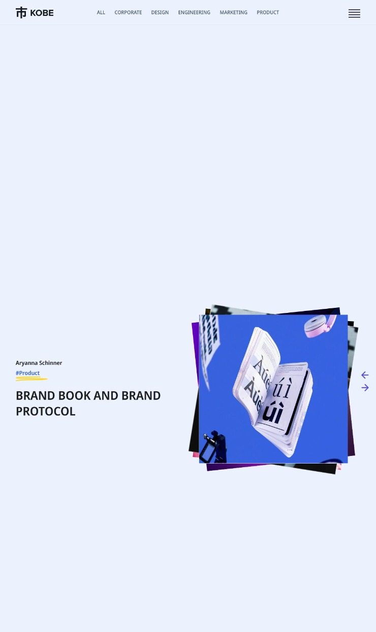 Kobe Website — website design on Landdding