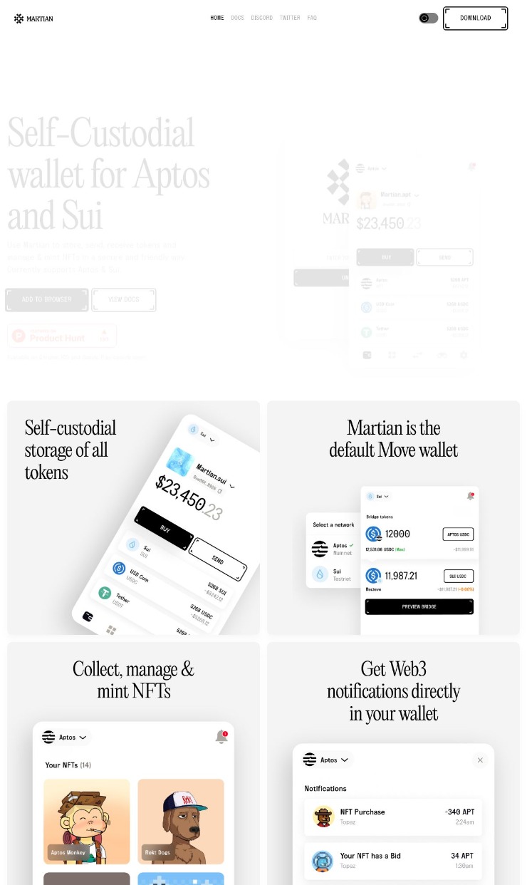Martin Wallet — website design on Landdding