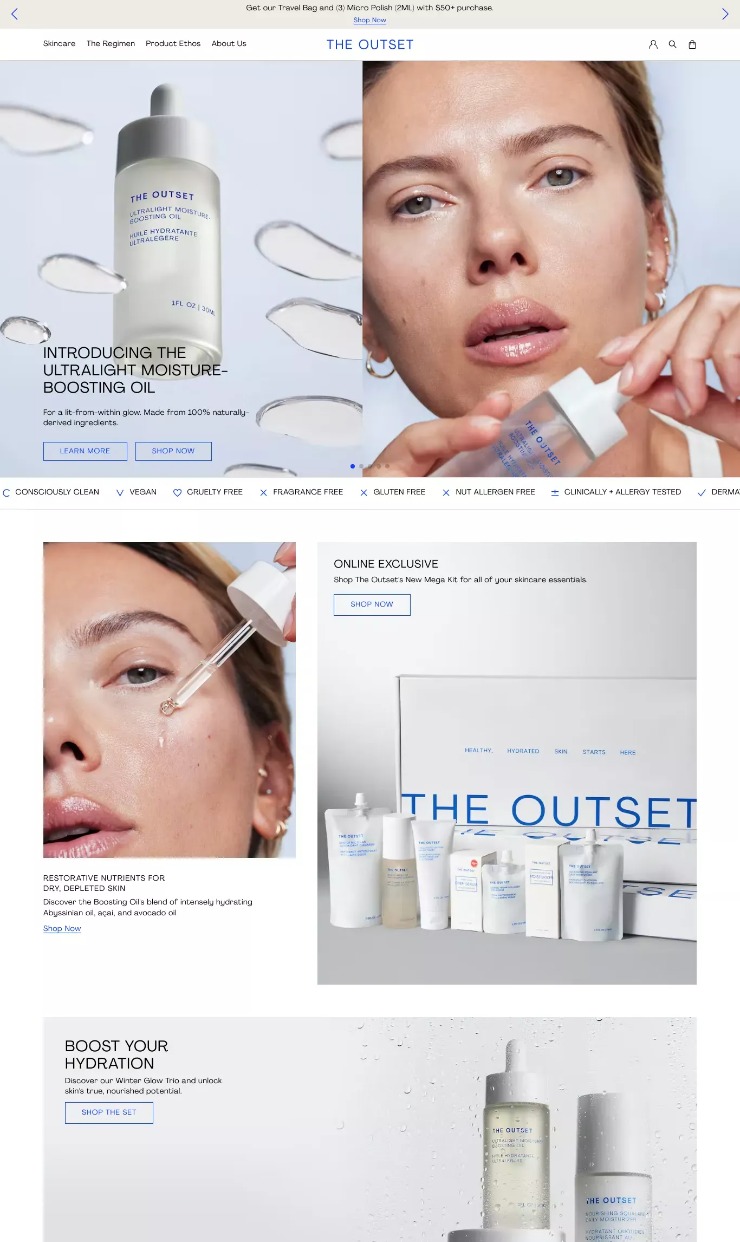 The outset — website design on Landdding