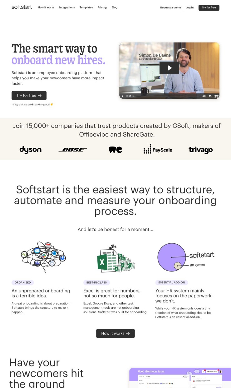 Softstart — website design on Landdding
