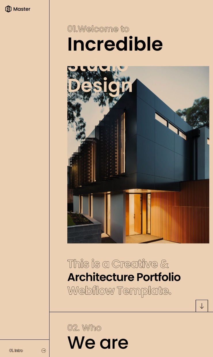 Master - Webflow template  — website design on Landdding