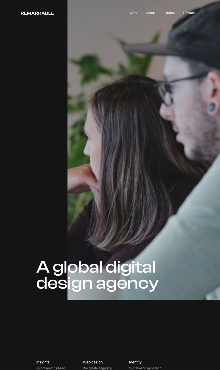 Remarkable — website design on Landdding