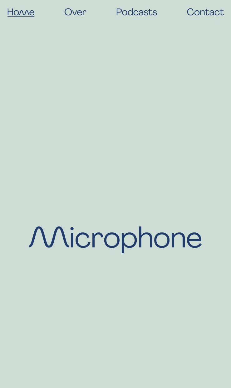 Microphone — website design on Landdding