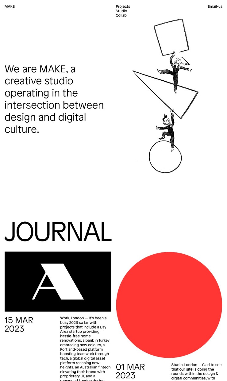 Make — website design on Landdding