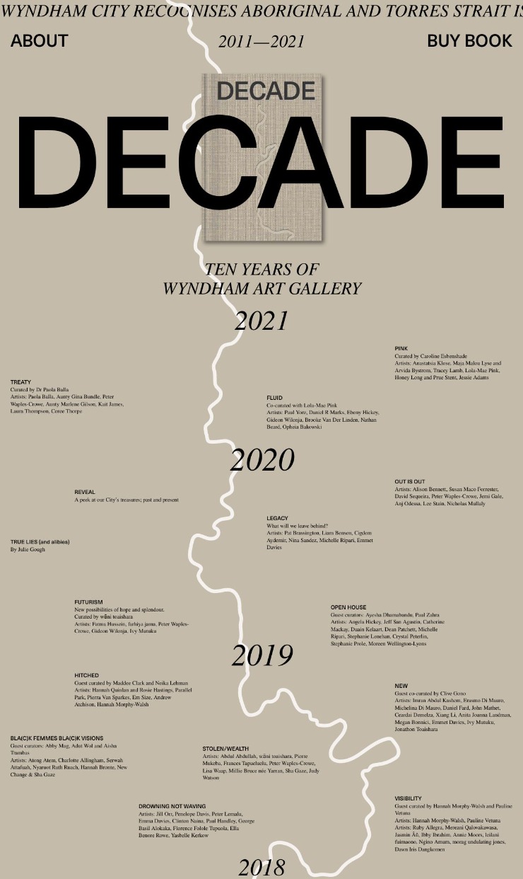 Decade — website design on Landdding