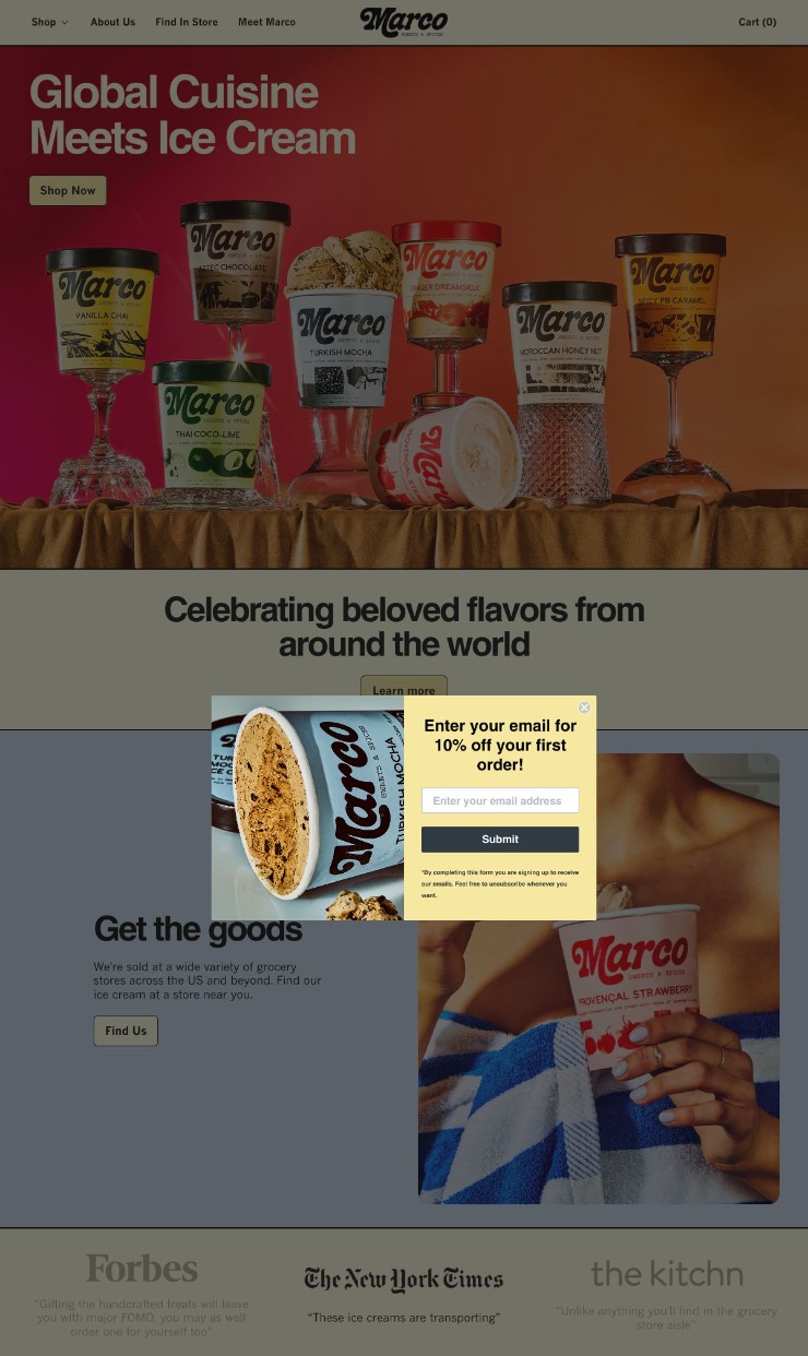 Marco — website design on Landdding