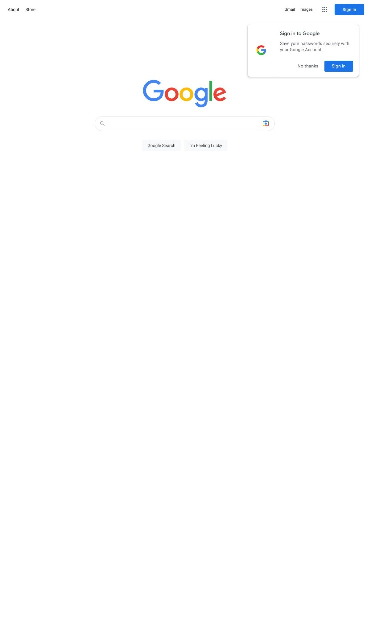 Google — website design on Landdding