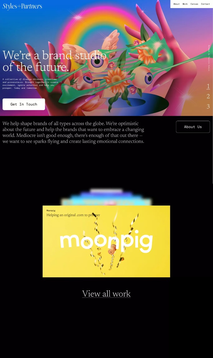 Style  & Partners — website design on Landdding