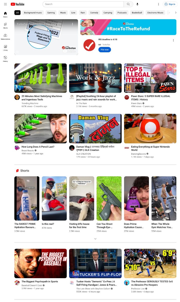 Youtube — website design on Landdding