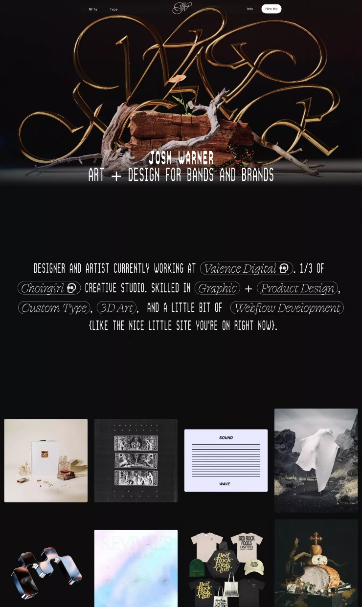 Joshwarner — website design on Landdding
