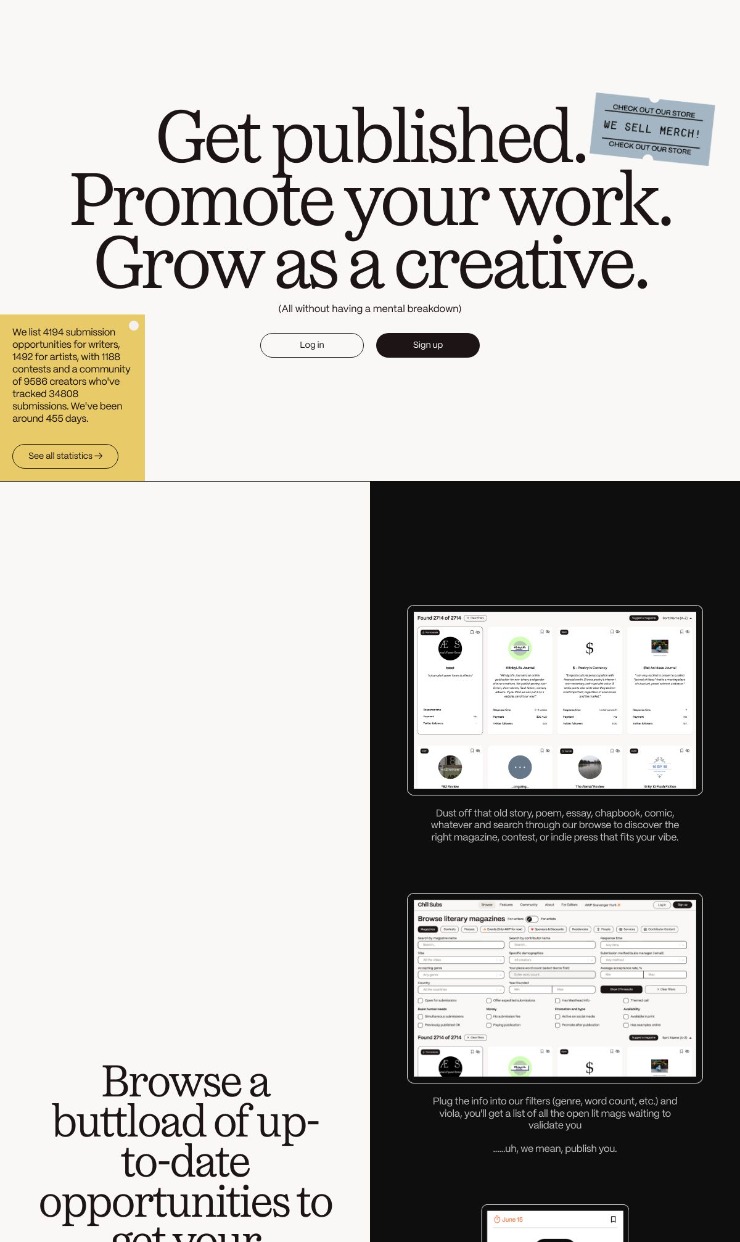 Chill Subs — website design on Landdding