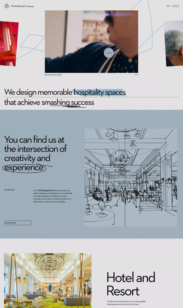 The McBride Company — website design on Landdding