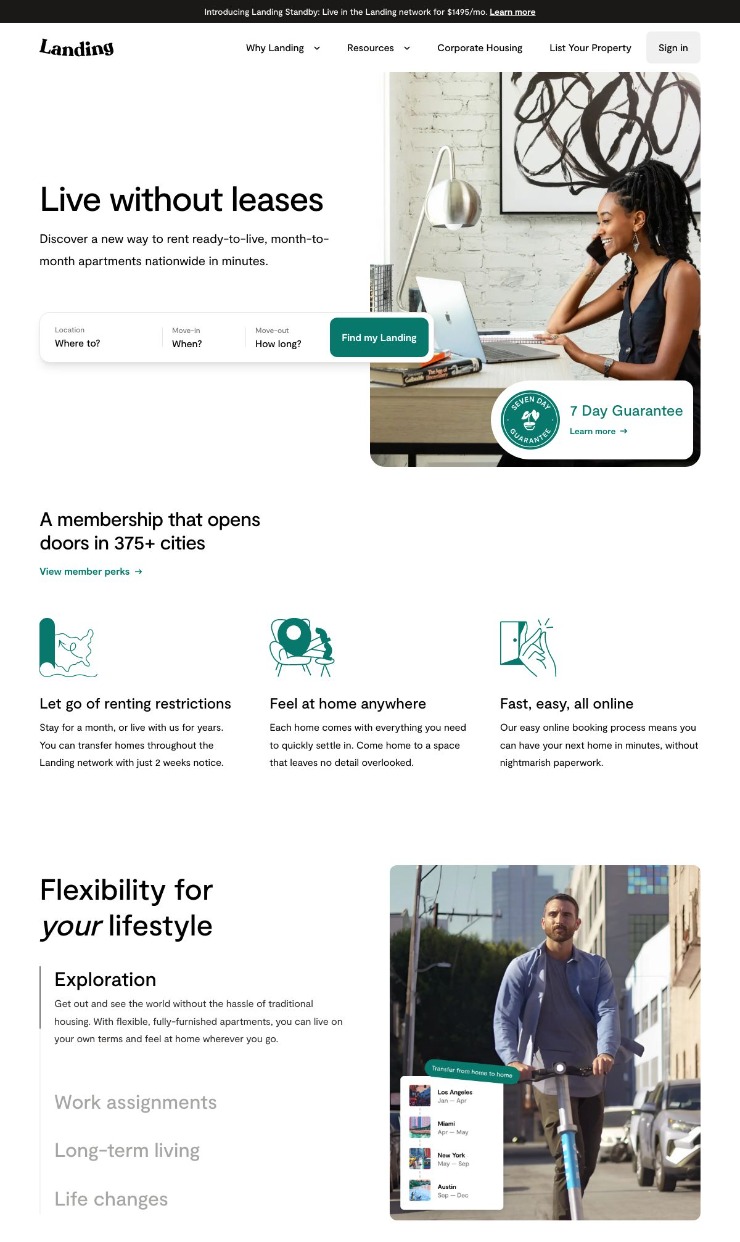 Hello Landing — website design on Landdding