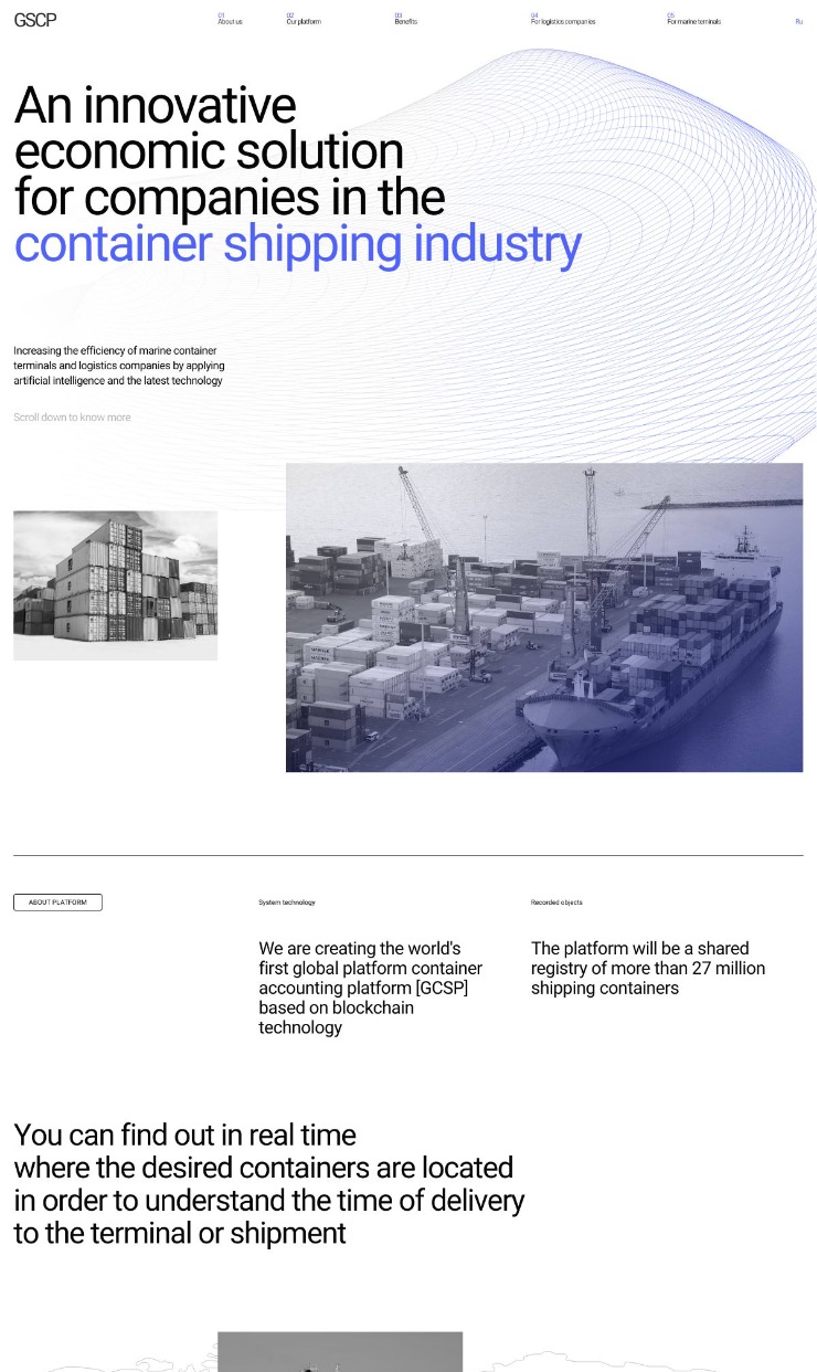 GSCP  — website design on Landdding