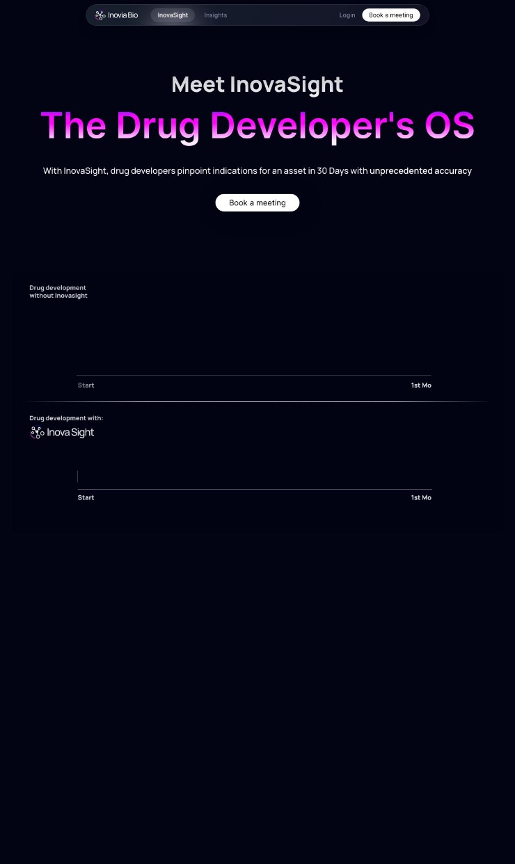 Inovia — website design on Landdding