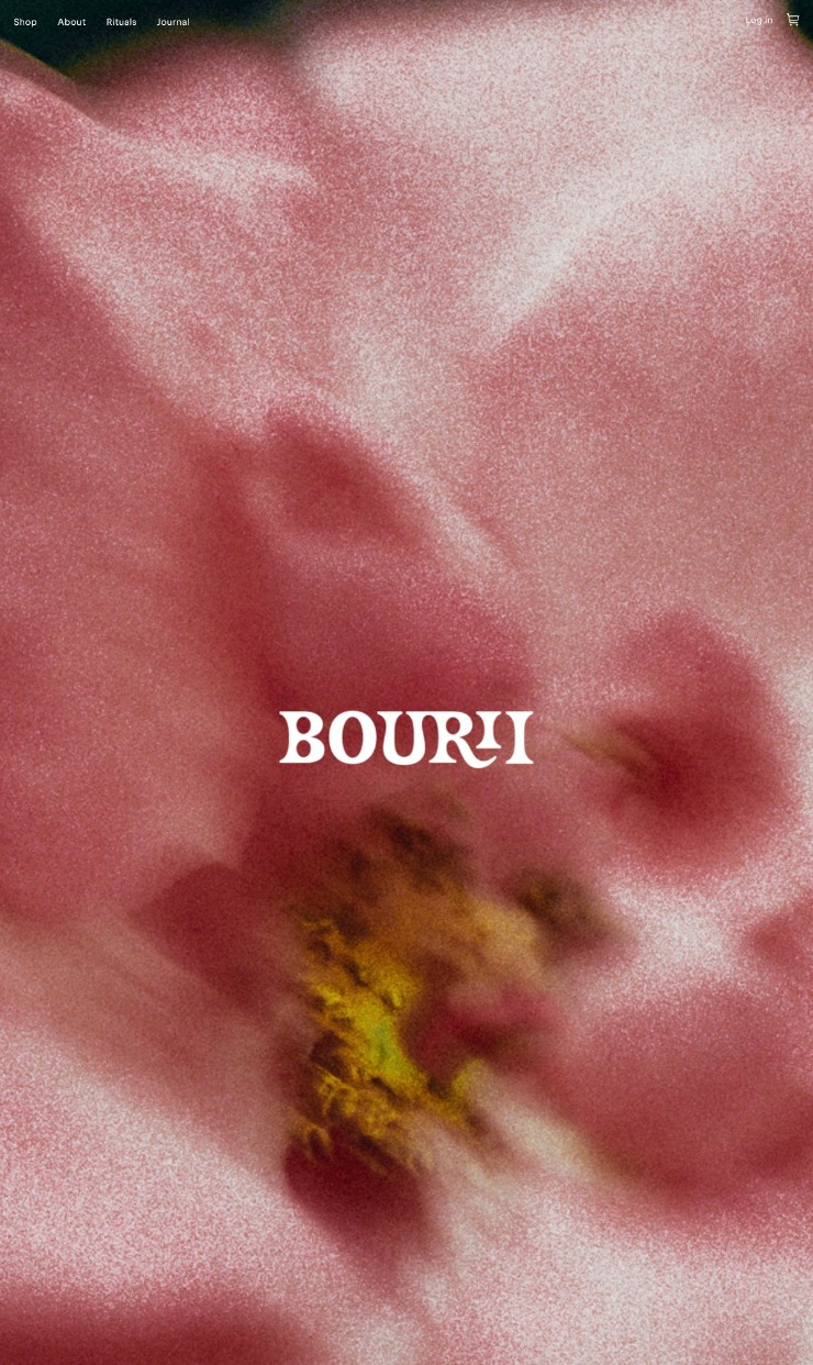 Bourii — website design on Landdding