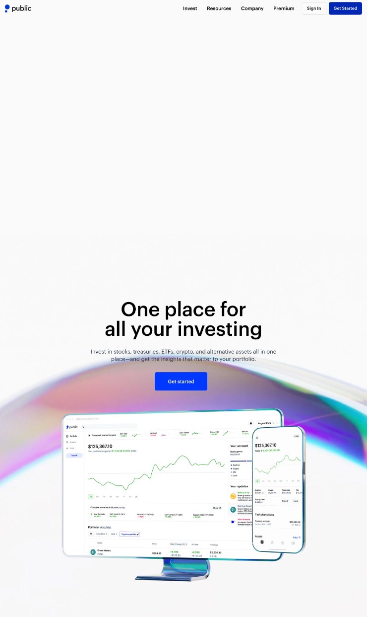 Public — website design on Landdding