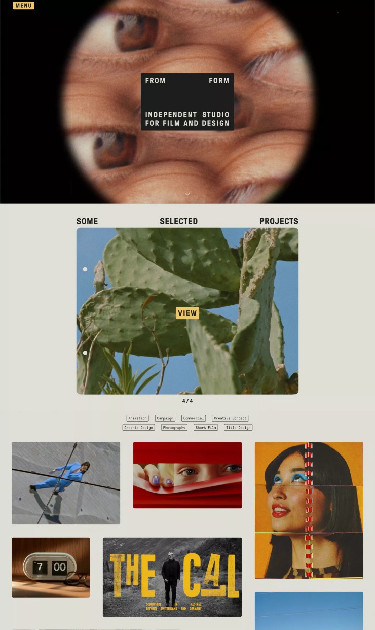 From Form — website design on Landdding