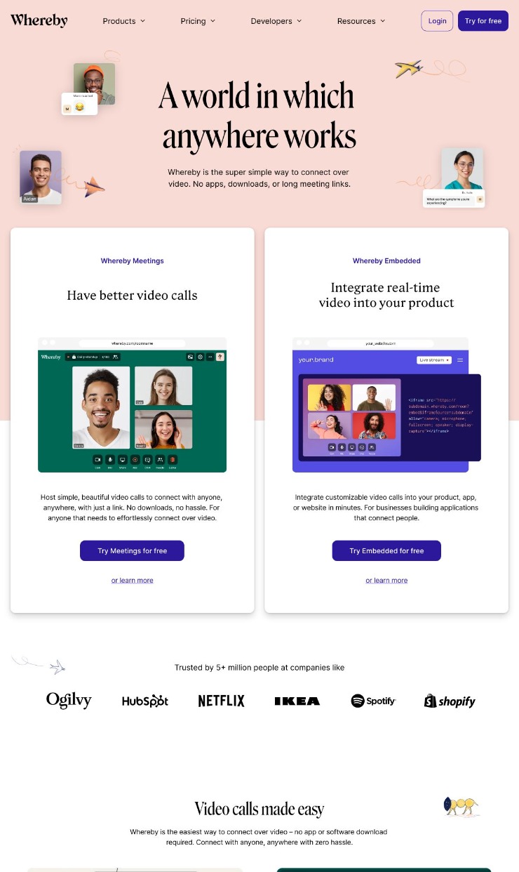 Whereby — website design on Landdding