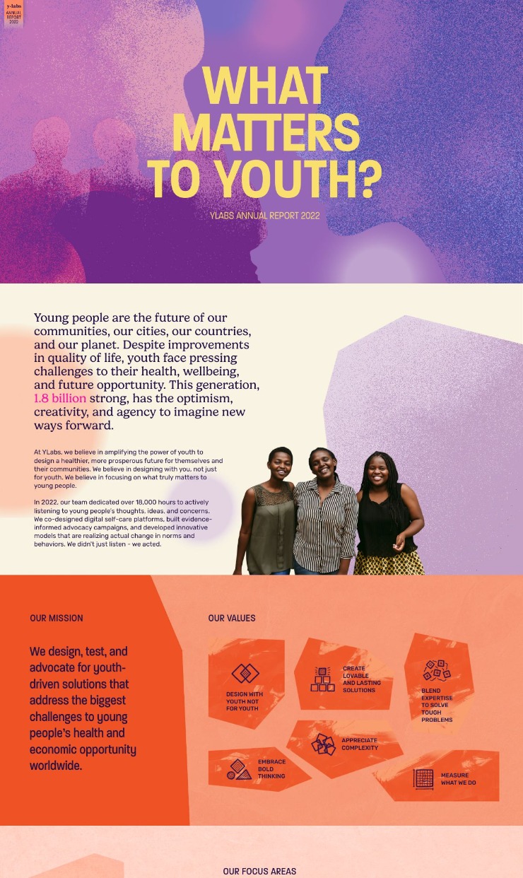 Ylabs — website design on Landdding