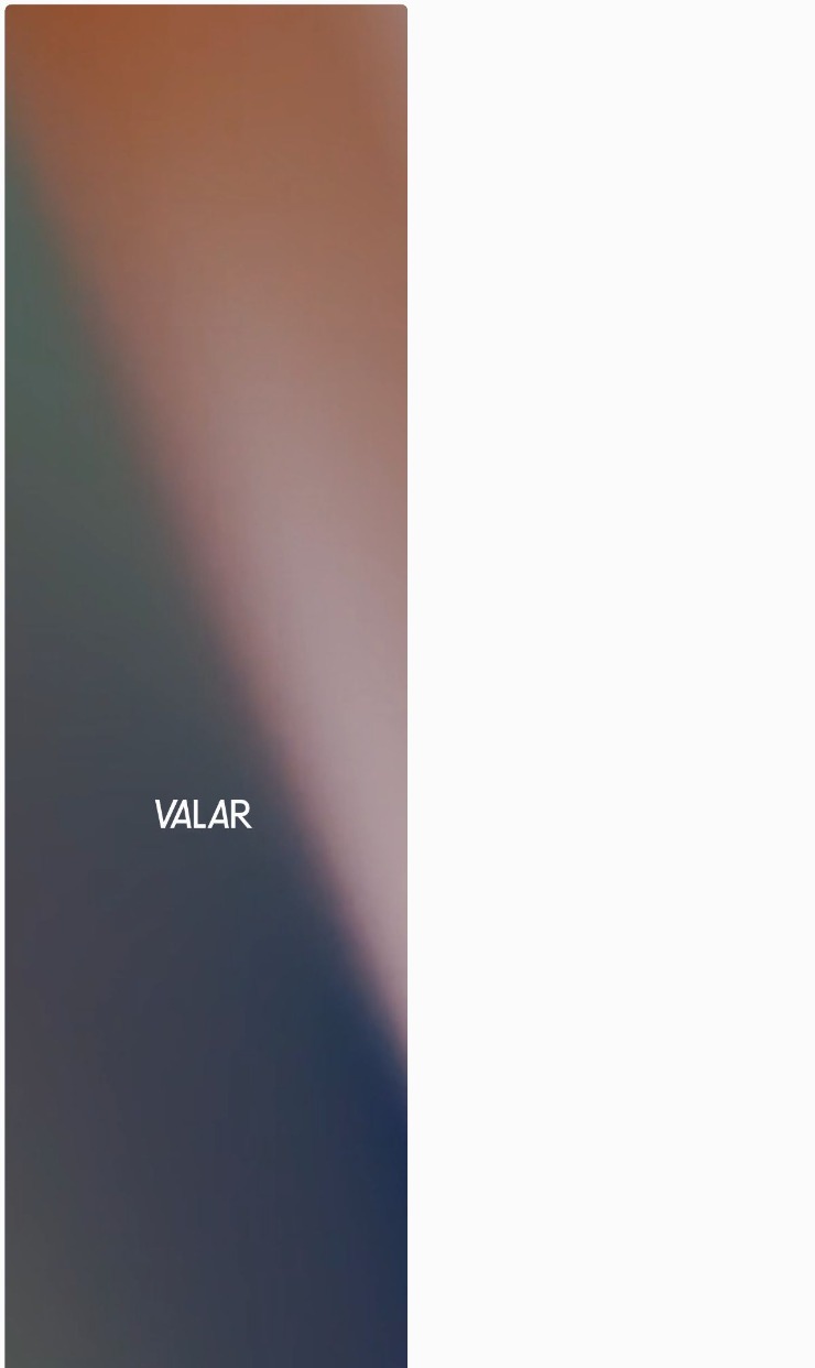 Valar — website design on Landdding