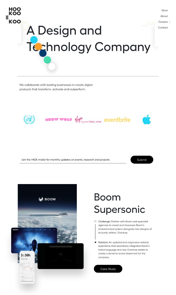 HooKoo E Koo — website design on Landdding