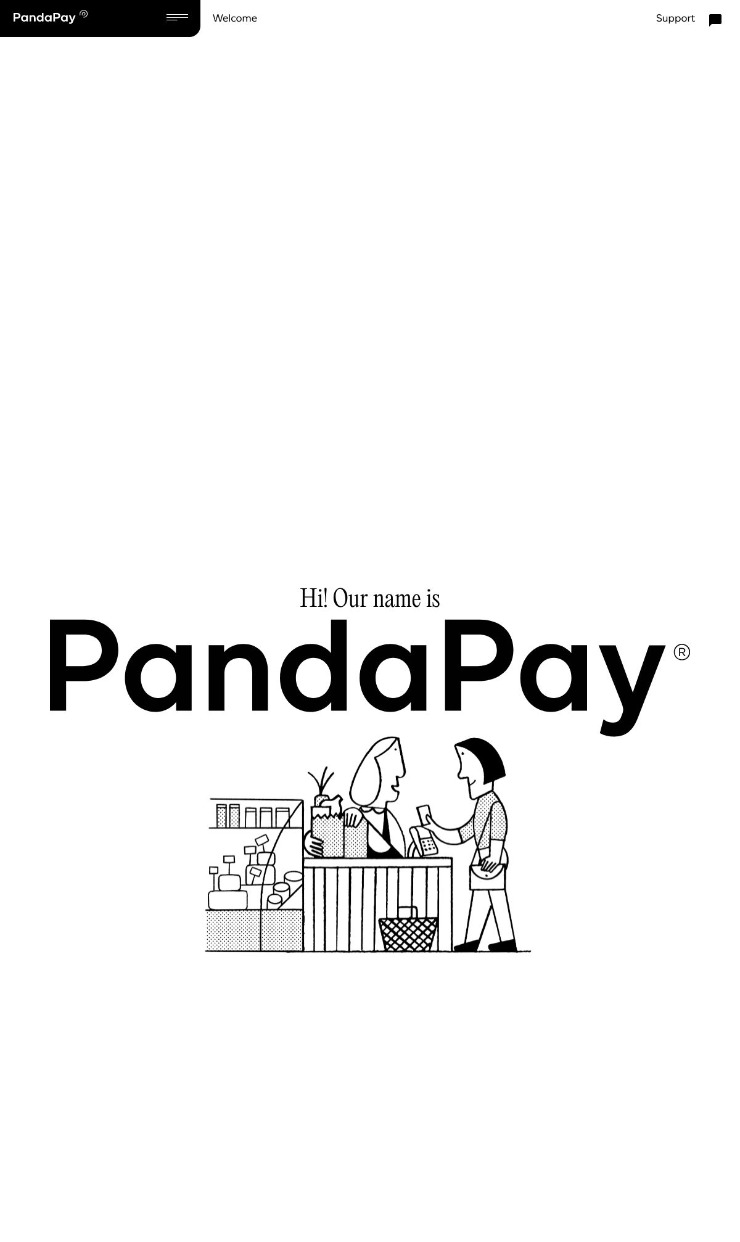 PandaPay: Transparent and Caring Payment Solutions — website design on Landdding