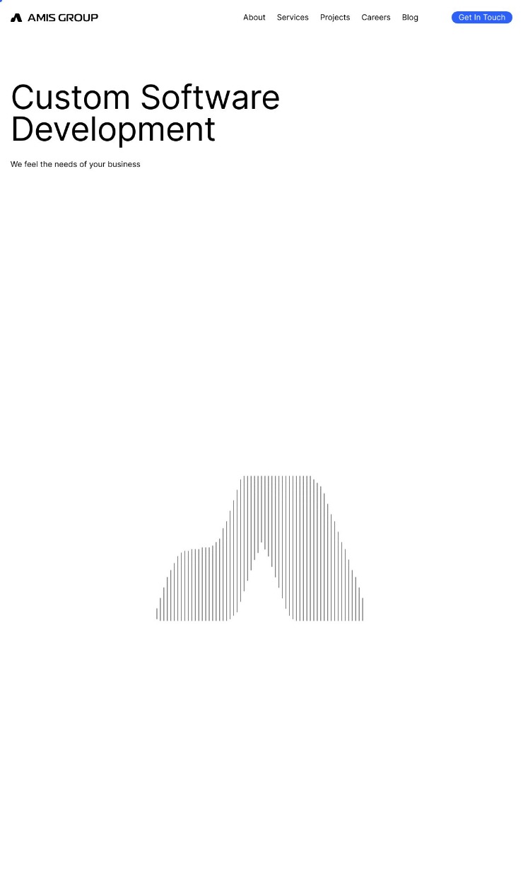 Home - Amis Group — website design on Landdding