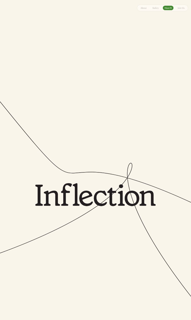 Inflection — website design on Landdding