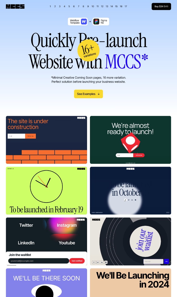 16+ Coming Soon pages to pre-launch a website — website design on Landdding