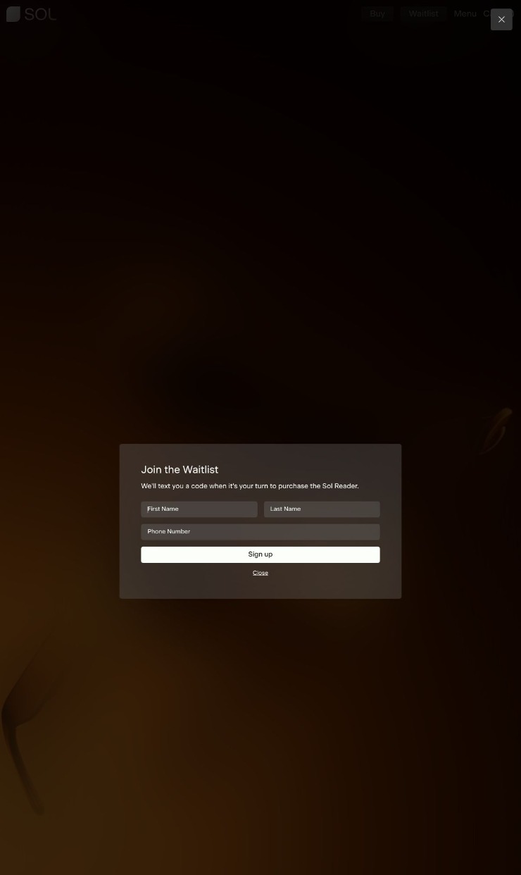 Sol — website design on Landdding