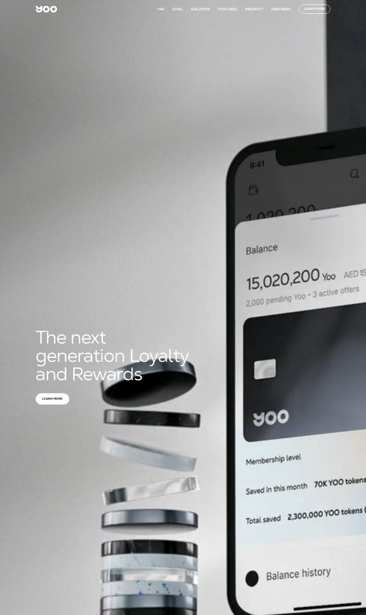 YOO — website design on Landdding