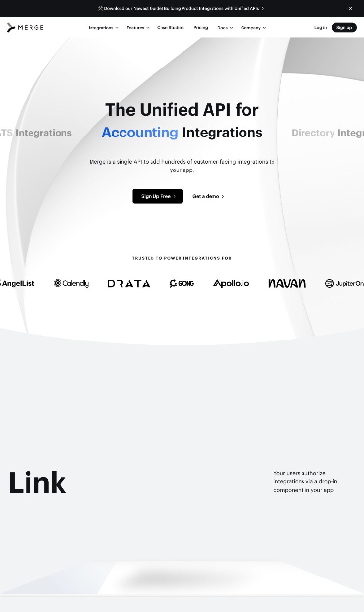 Merge Dev — website design on Landdding