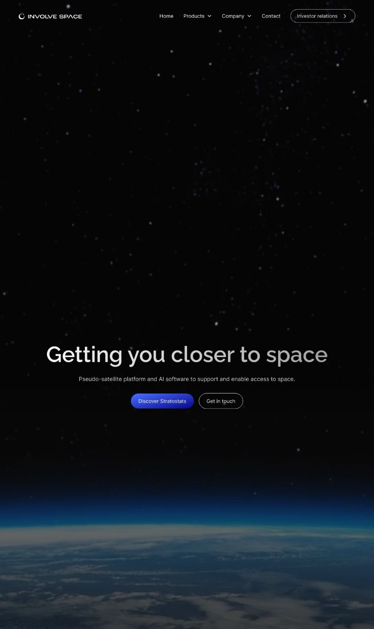 Involve Space — website design on Landdding