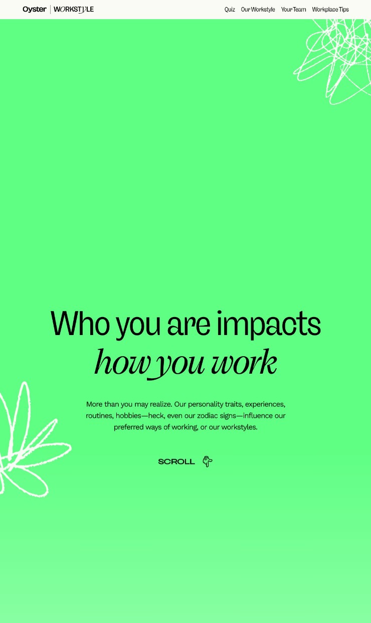 Workstyle — website design on Landdding