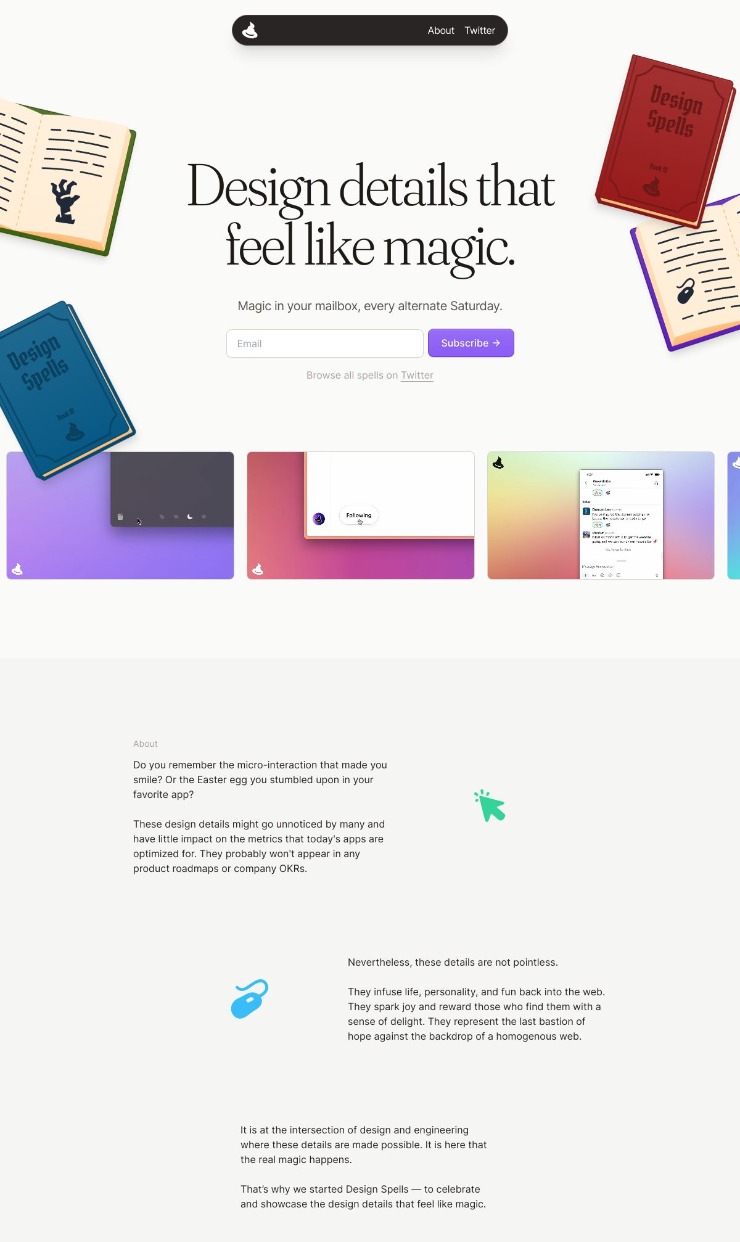 Design Spells — website design on Landdding