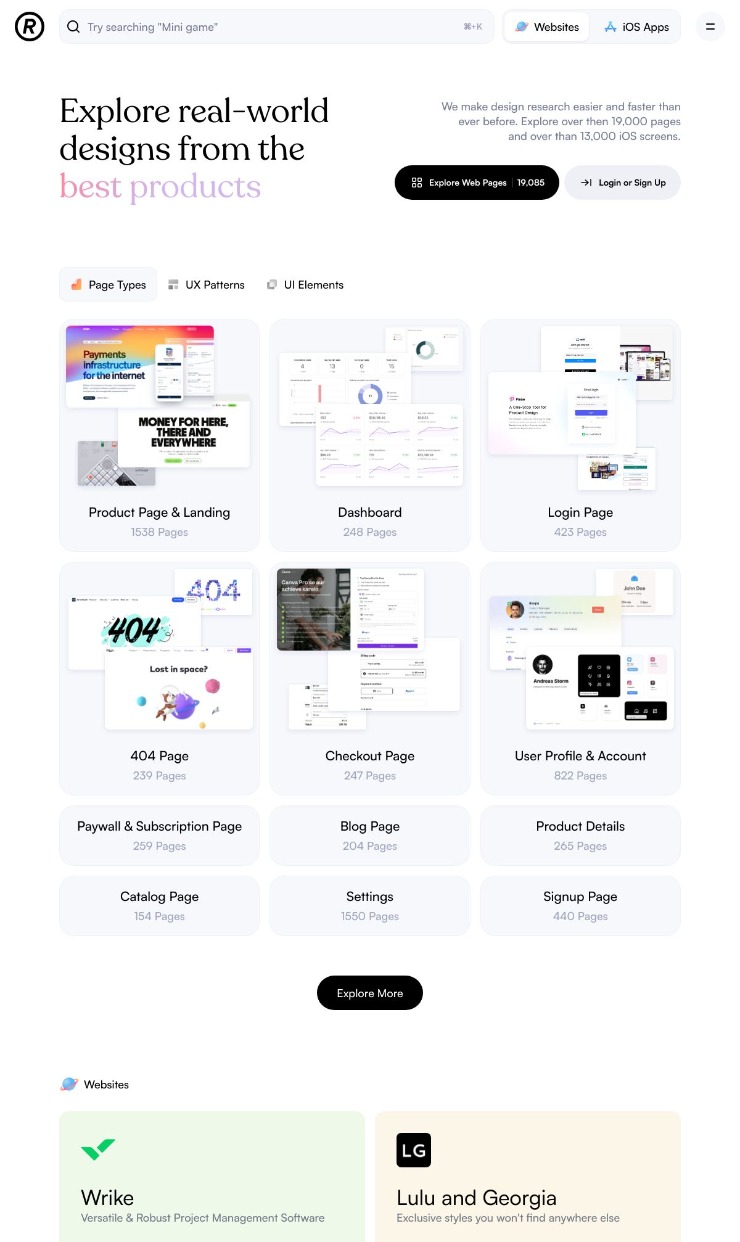 Refero Design — website design on Landdding