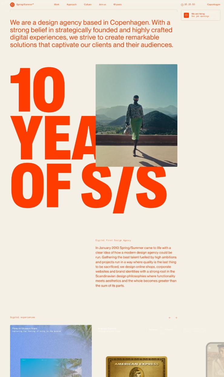 Spring Summer — website design on Landdding