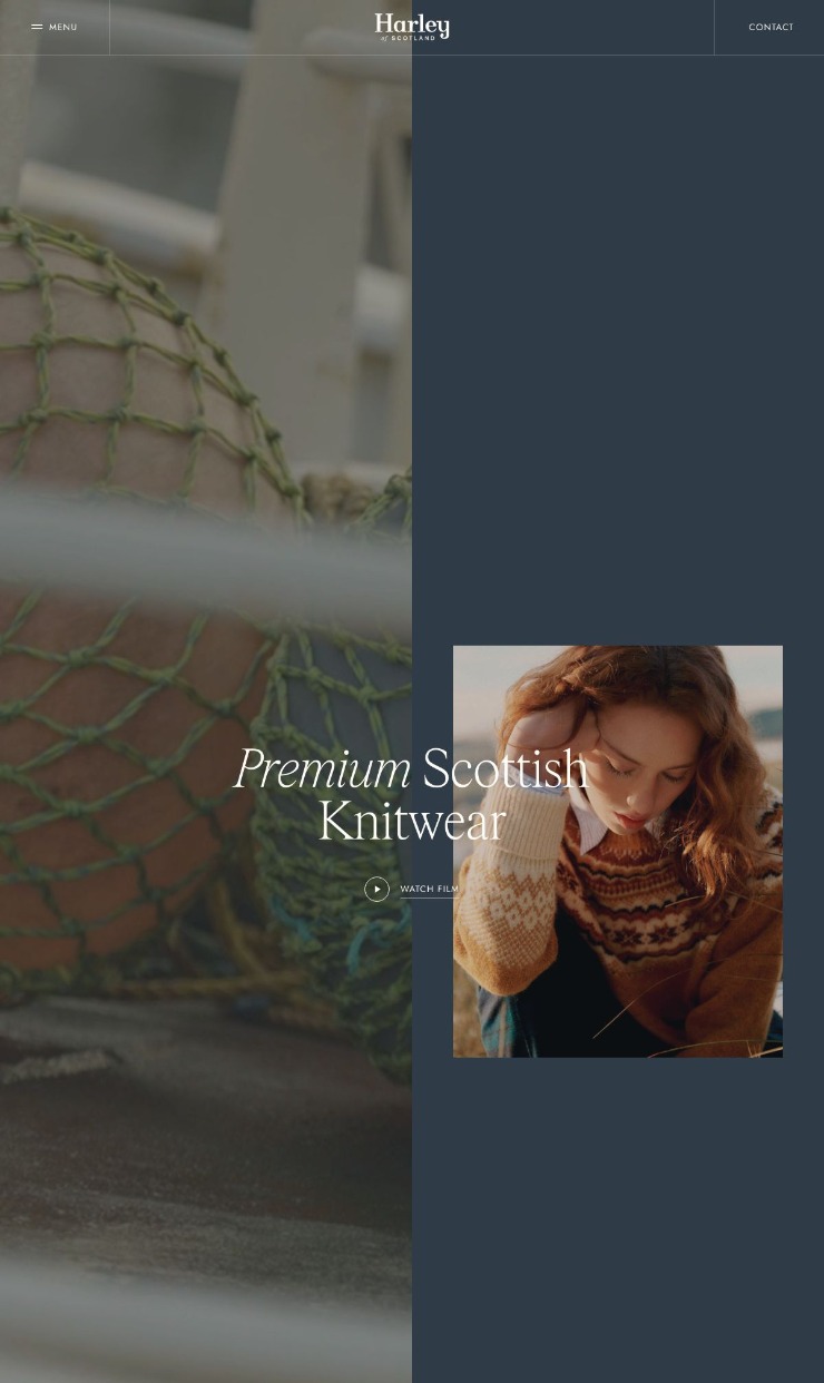 Harley Of Scotland — website design on Landdding