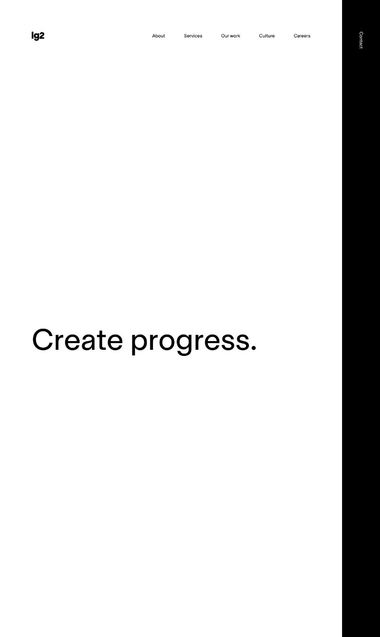 LG2 — website design on Landdding