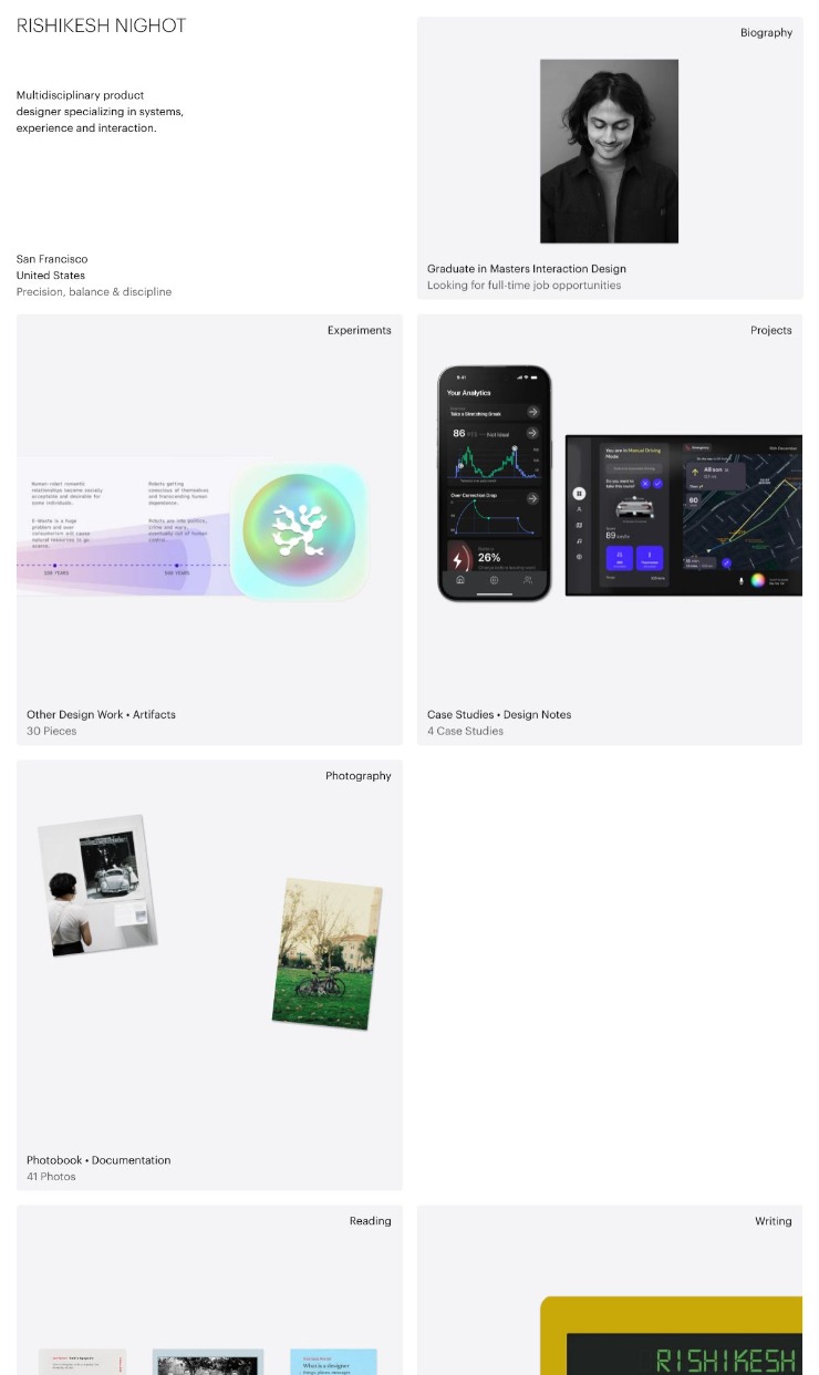 Rishikesh Nighot — website design on Landdding