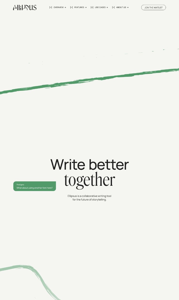 Ellipsus — website design on Landdding