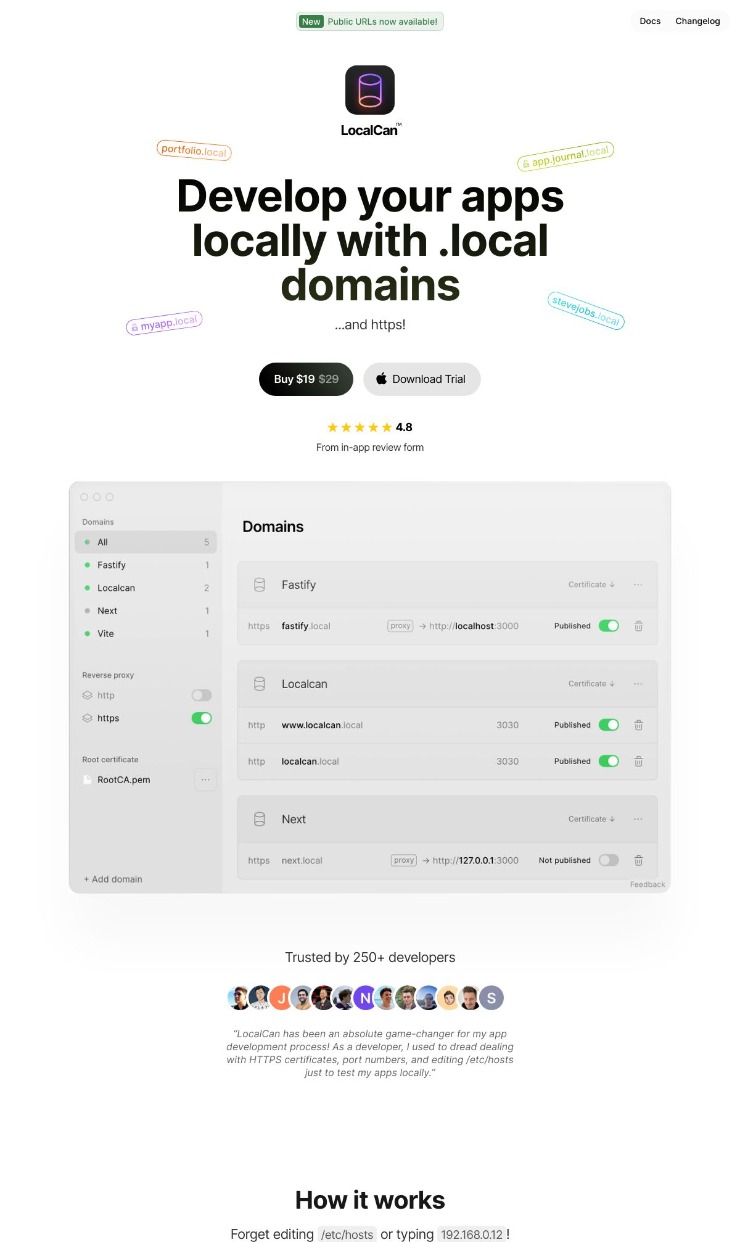 Localcan — website design on Landdding