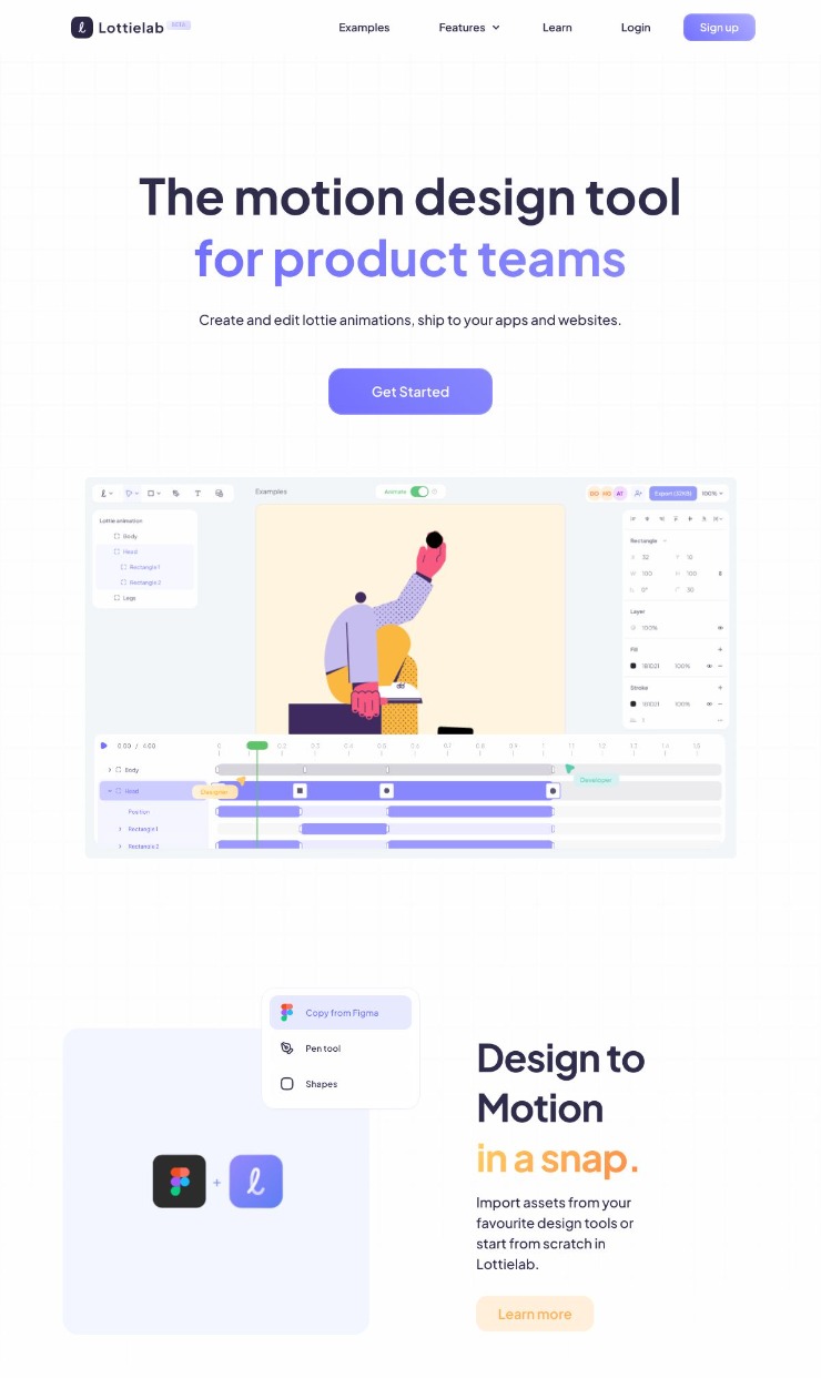 Lottielab — website design on Landdding