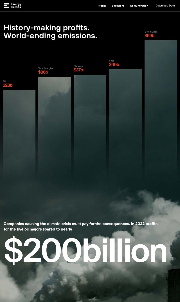 Energy Profits — website design on Landdding