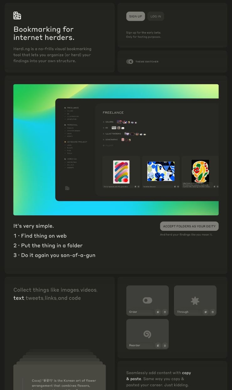 Herdi — website design on Landdding