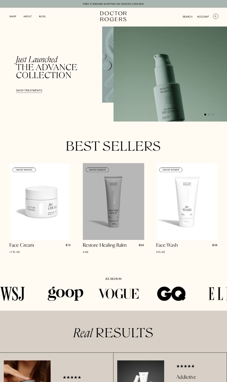 Doctor Rogers — website design on Landdding